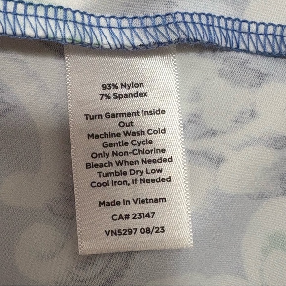 Talbots Blue and Green Floral Dress Size Large EUC - Picture 6 of 9